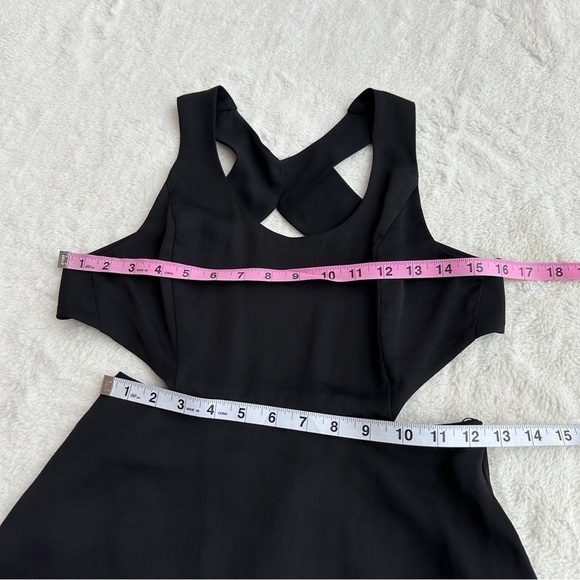 Talula Aritzia Peekaboo Black Maxi Dress Sleeveless with Cutouts XS - Picture 4 of 13